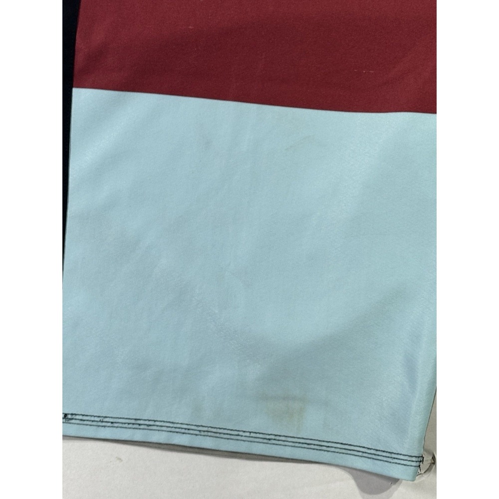 Quiksilver Cypher Board Shorts 34 Dane Reynolds Red Blue Black 4-Way Stretch - Picture 6 of 6